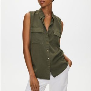 Aritzia Group By Babaton Sleeveless Utility Shirt